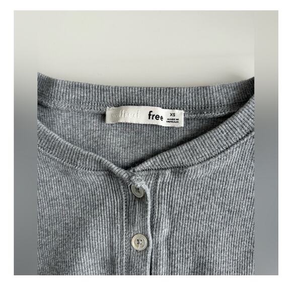 Aritzia Wilfred Free ribbed crop sweater, size XS, fits XS/S - Picture 6 of 8